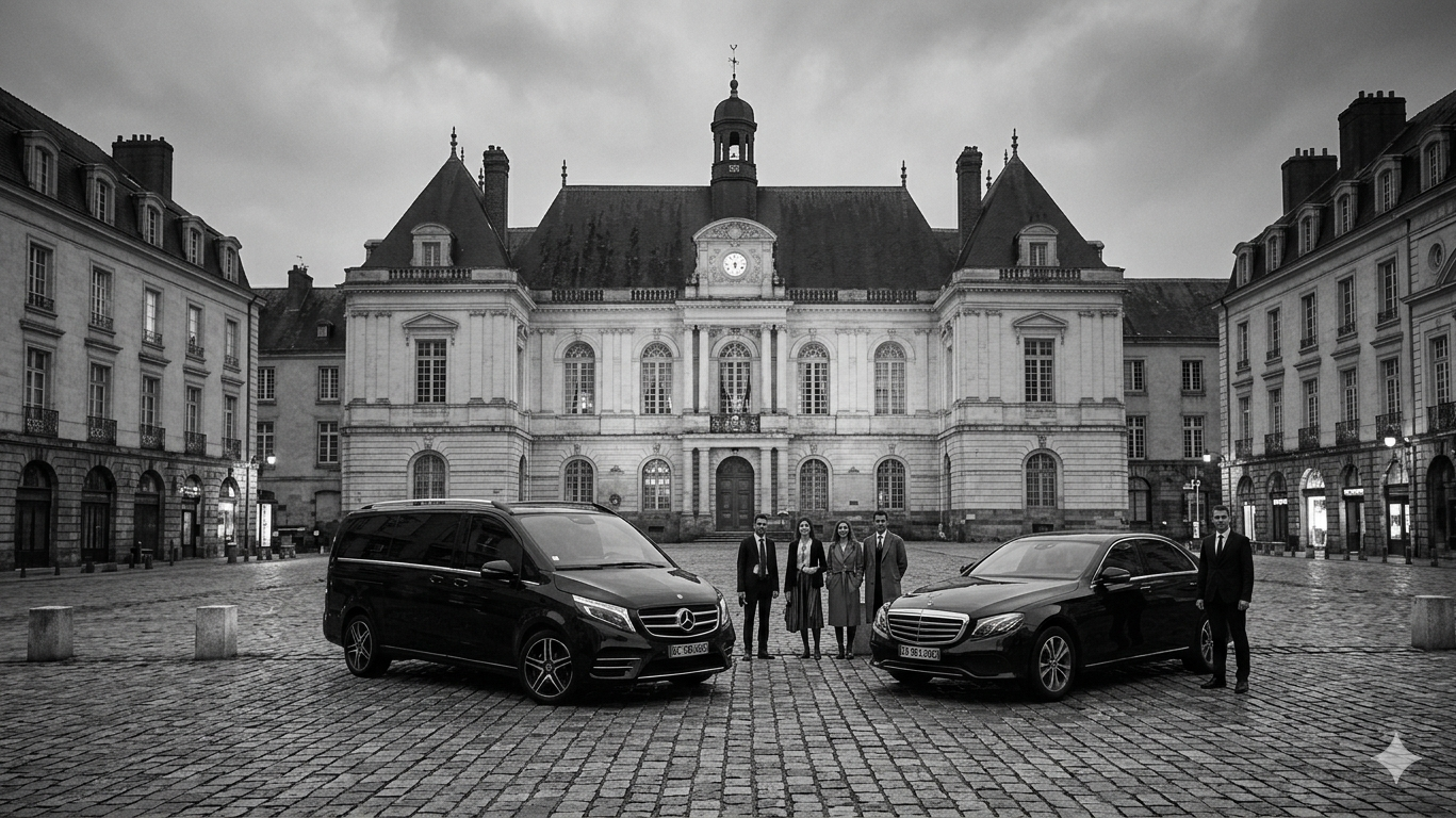 chauffeur privé Nantes Aéroport depuis Rennes