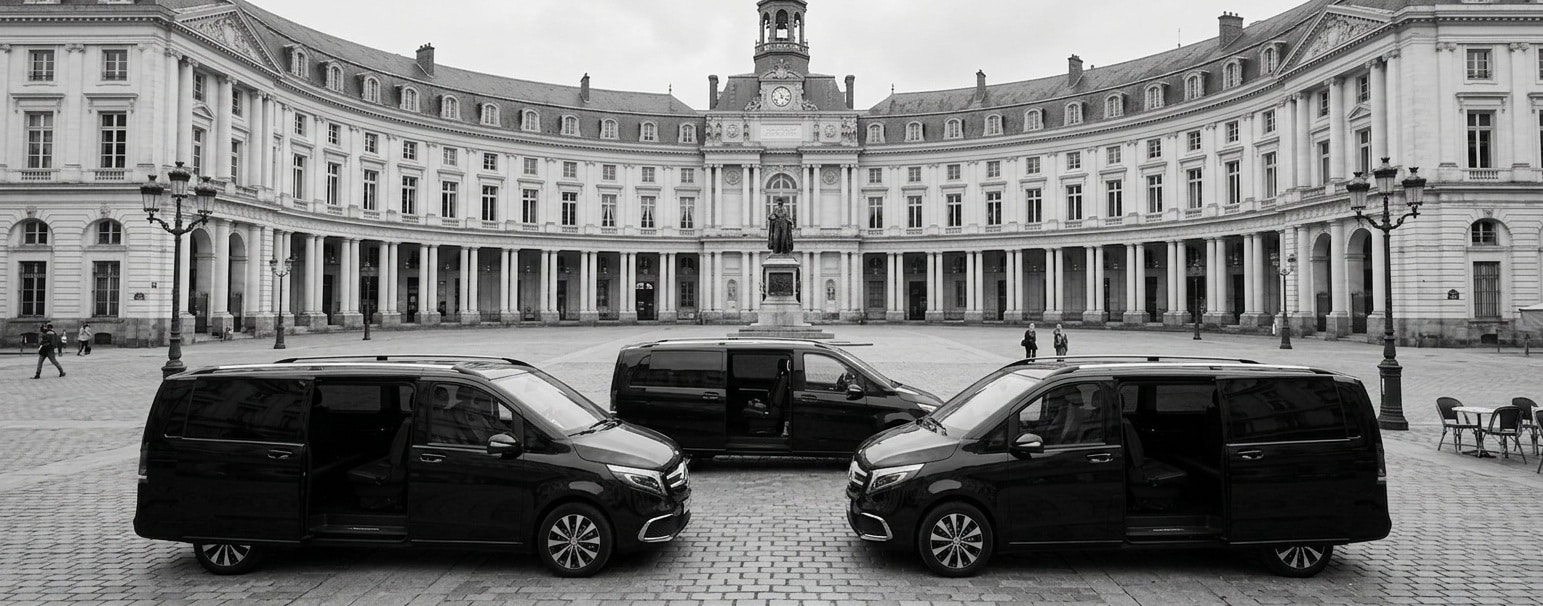 van 7 places Rennes premium en van Mercedes 7 places