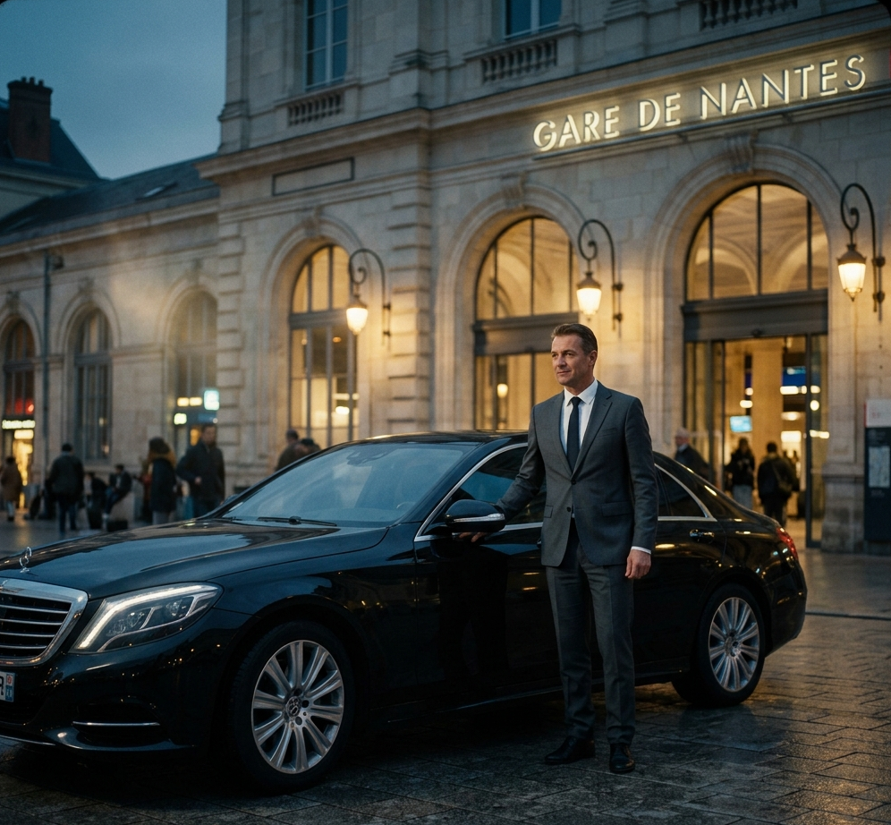 Chauffeur privé Gare Nantes premium