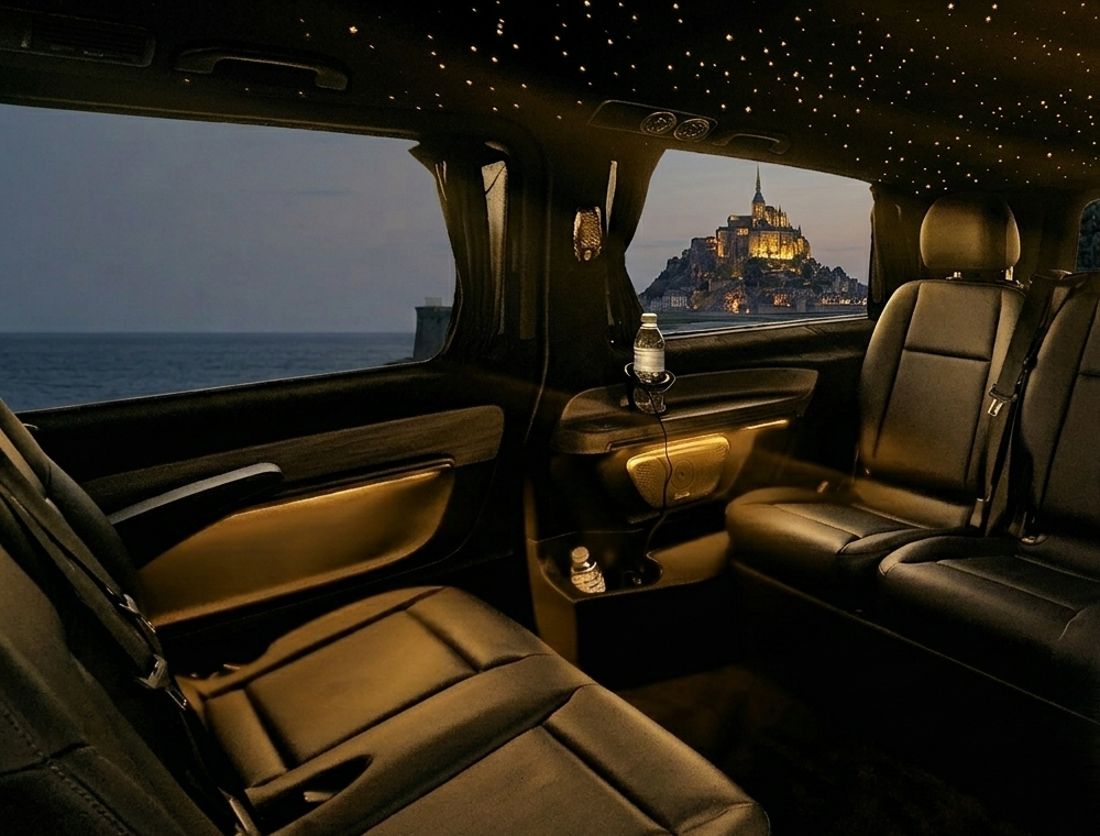 Chauffeur privé Mont-Saint-Michel premium Rennes Bretagne