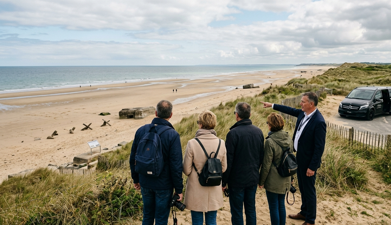 circuit privé plages du Débarquement depuis Rennes