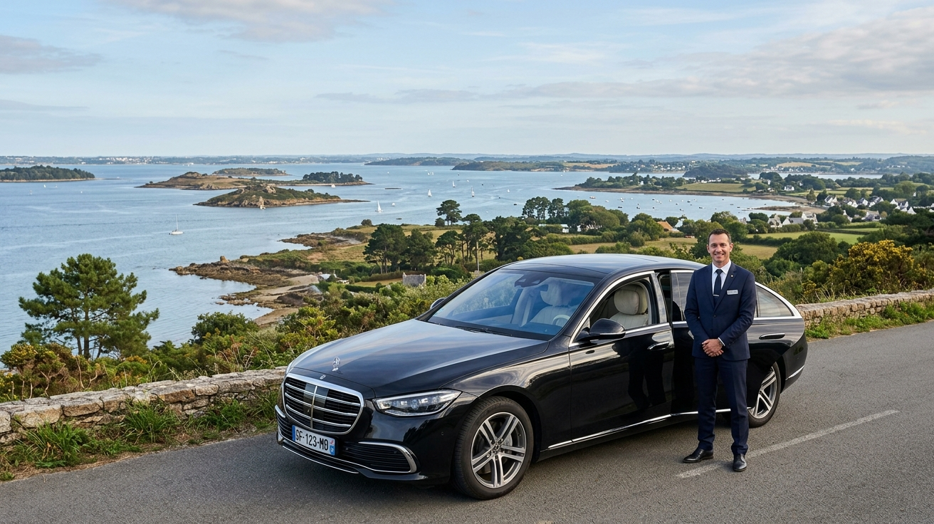 Chauffeur privé Golfe du Morbihan depuis Rennes