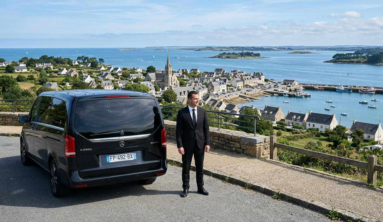 Chauffeur privé Locmariaquer depuis Rennes