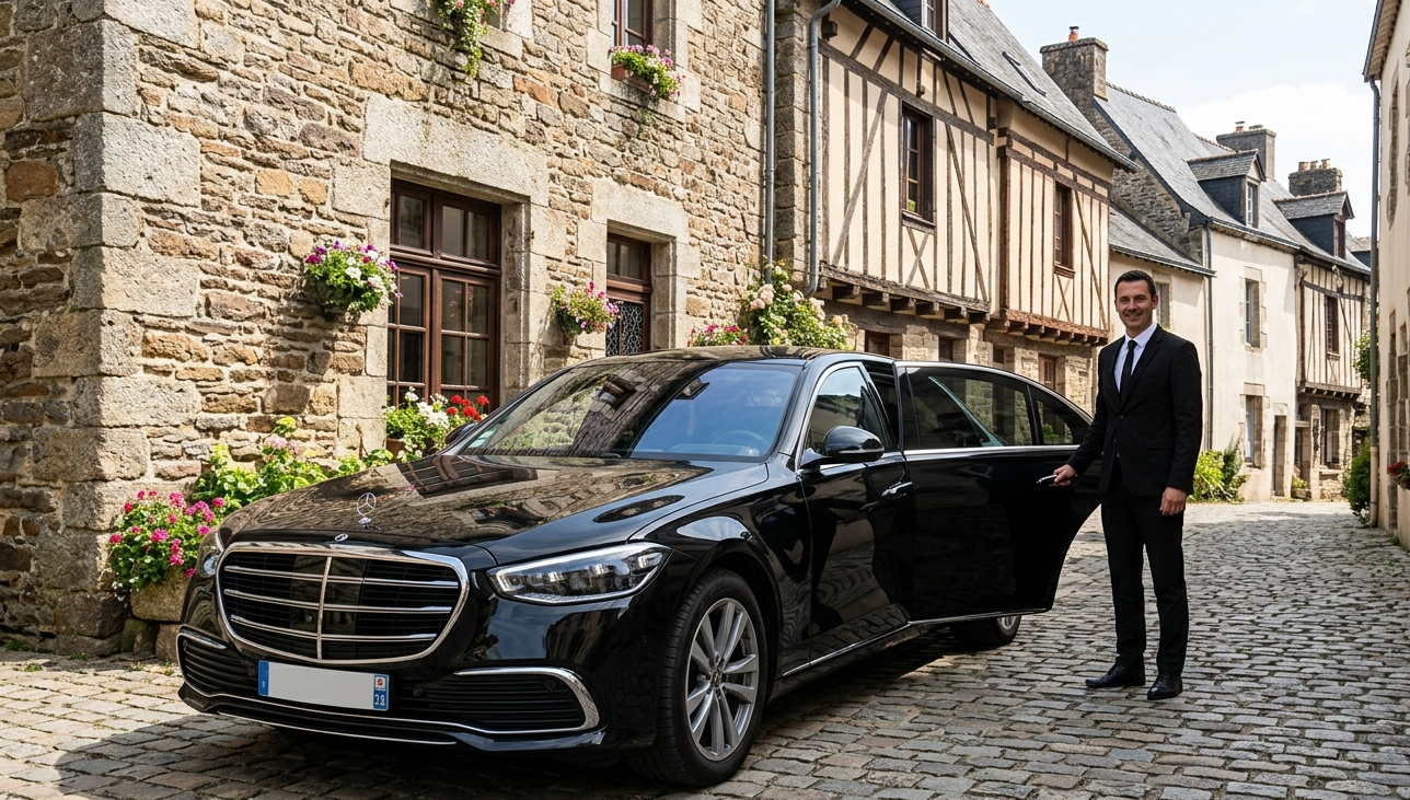 Chauffeur privé Rochefort-en-Terre depuis Rennes