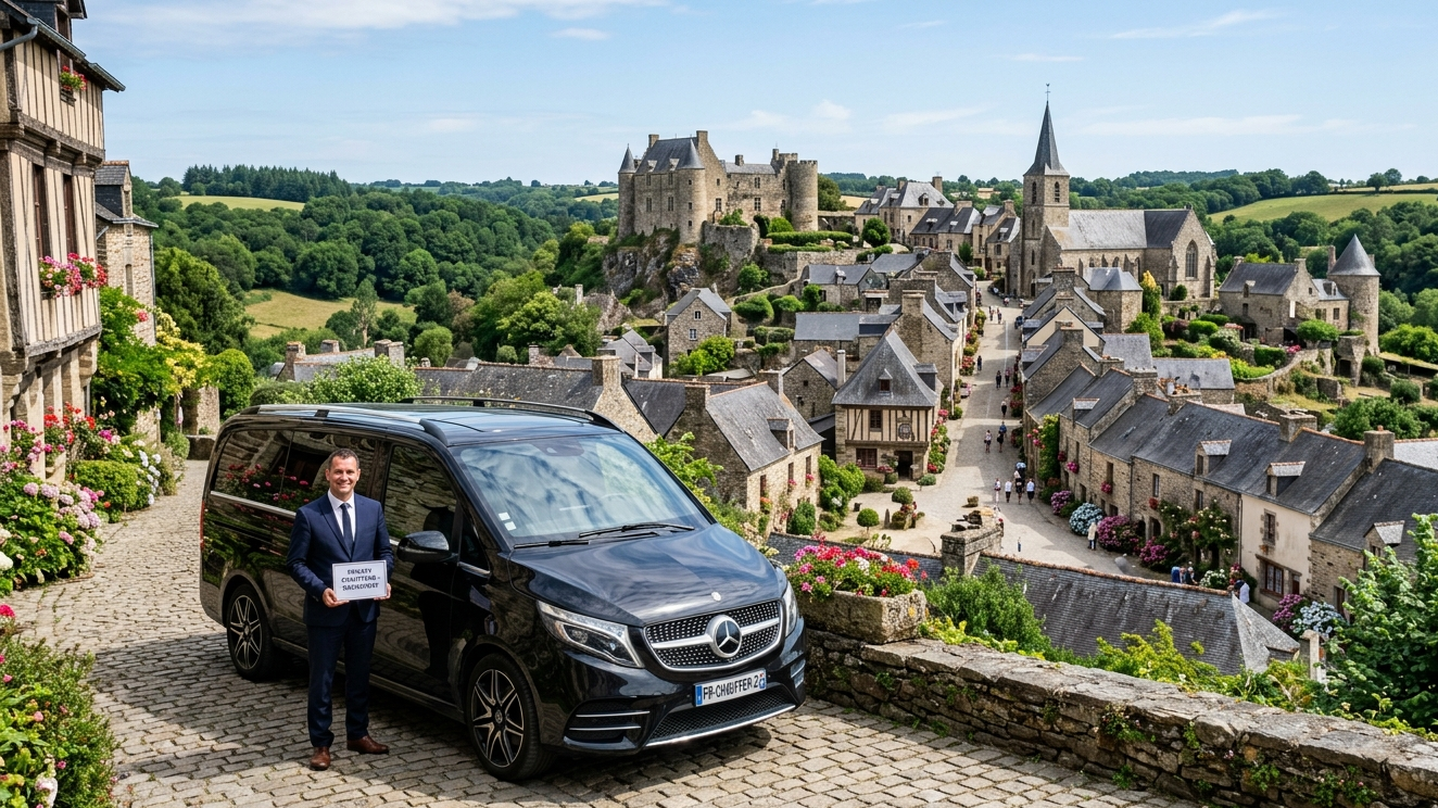 Chauffeur privé Rochefort-en-Terre depuis Rennes