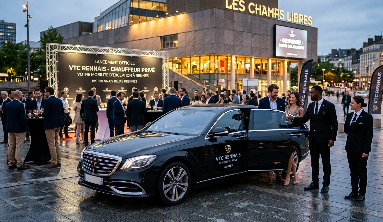 chauffeur privé lancement produit Rennes