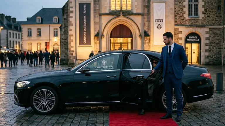 chauffeur congrès Rennes Couvent des Jacobins transport premium
